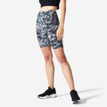 Shorts Radlerhose Damen figurformend - 520 grau mit Print