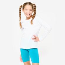 Langarmshirt Basic Baumwolle Kinder weiss