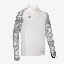 Kinder Fußball Sweatshirt 1/2 Zip - Club Wavy weiß/schwarz