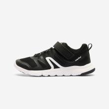 Fitnessschuhe Sneaker Kinder Klett leicht atmungsaktiv - PW540 schwarz/grau