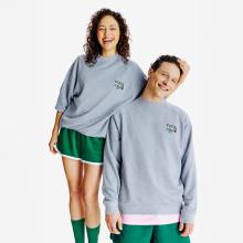 Sweatshirt Herren Rundhals - Yestalgia grau meliert