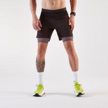 Laufshorts 2-in-1 Trailrunning Herren Langstrecke - Run Ultra 900 braun