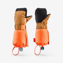Skifäustlinge Kinder 3–6 Jahre warm - 500 Kids braun/orange