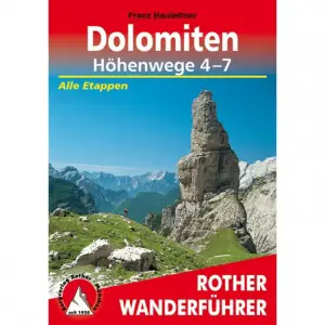 BERGVERLAG ROTHER Dolomiten Höhenwege 4-7- Wanderführer