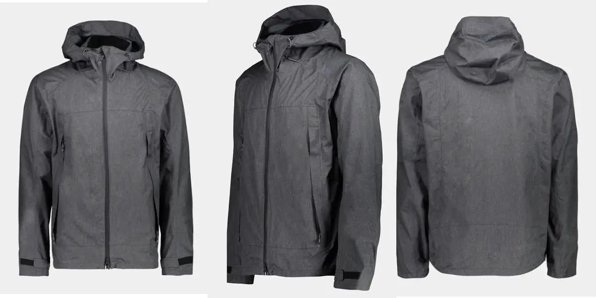 2,5-lagige Jacke, melangiert_Herren