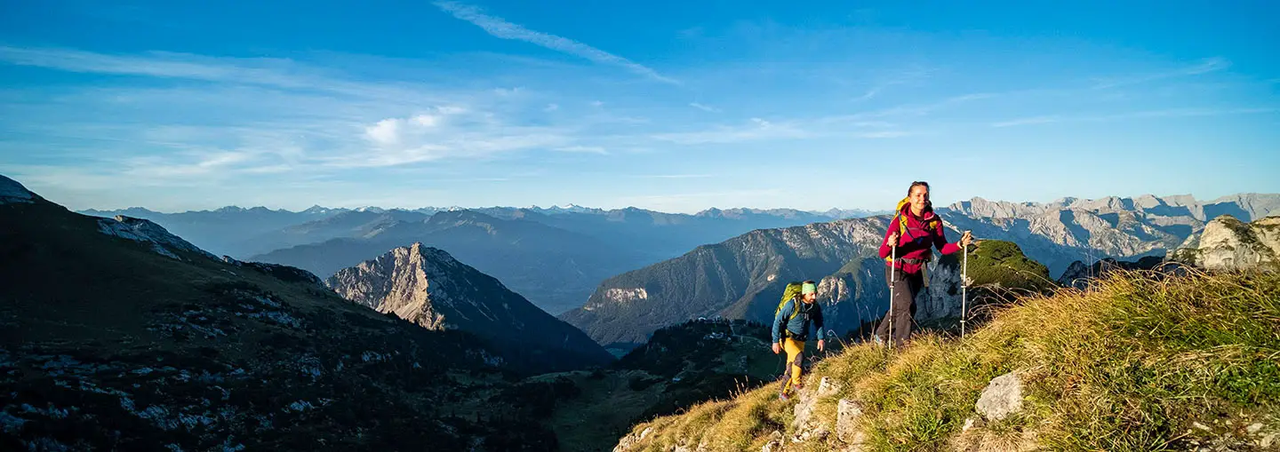 Erste Bewährungsprobe für den neuen Altus-Wanderrucksack am Spieljoch im Zillertal.