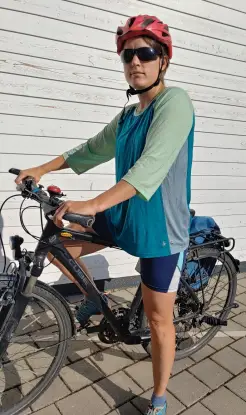 Auf dem Trekkingrad