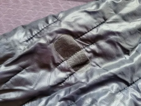 Geflickte Stelle der Jacke