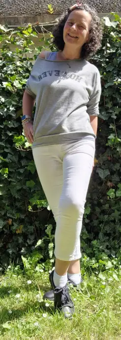 Trotz fehlender Absätze und Fußbett kein plumper Look