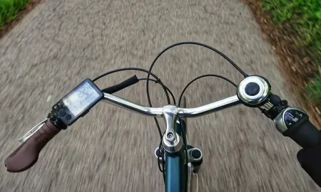 Blick auf den Lenker
