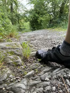 Socken beim Laufen.