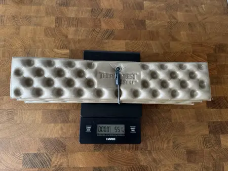 55,1g gewogen mit der Feinwaage.