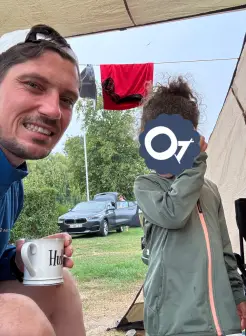 Beim Camping