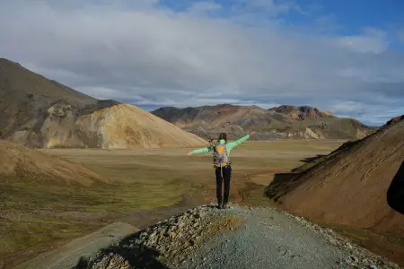 Die Jacke mit mir in Island