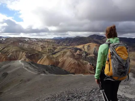Wenn in Island die Sonne scheint, ist die Temperatur perfekt für diese Jacke