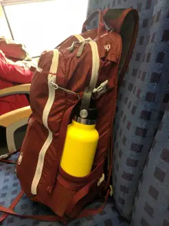 Hydroflask im Rucksack