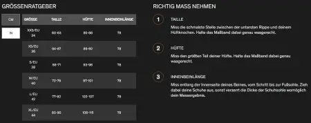 Größenratgeber