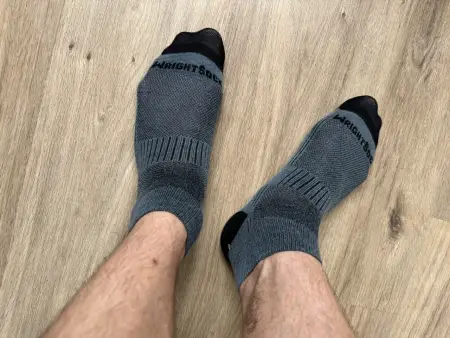 Socken am Fuß