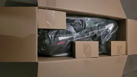 Der Thule Bexey im verpackten Zustand